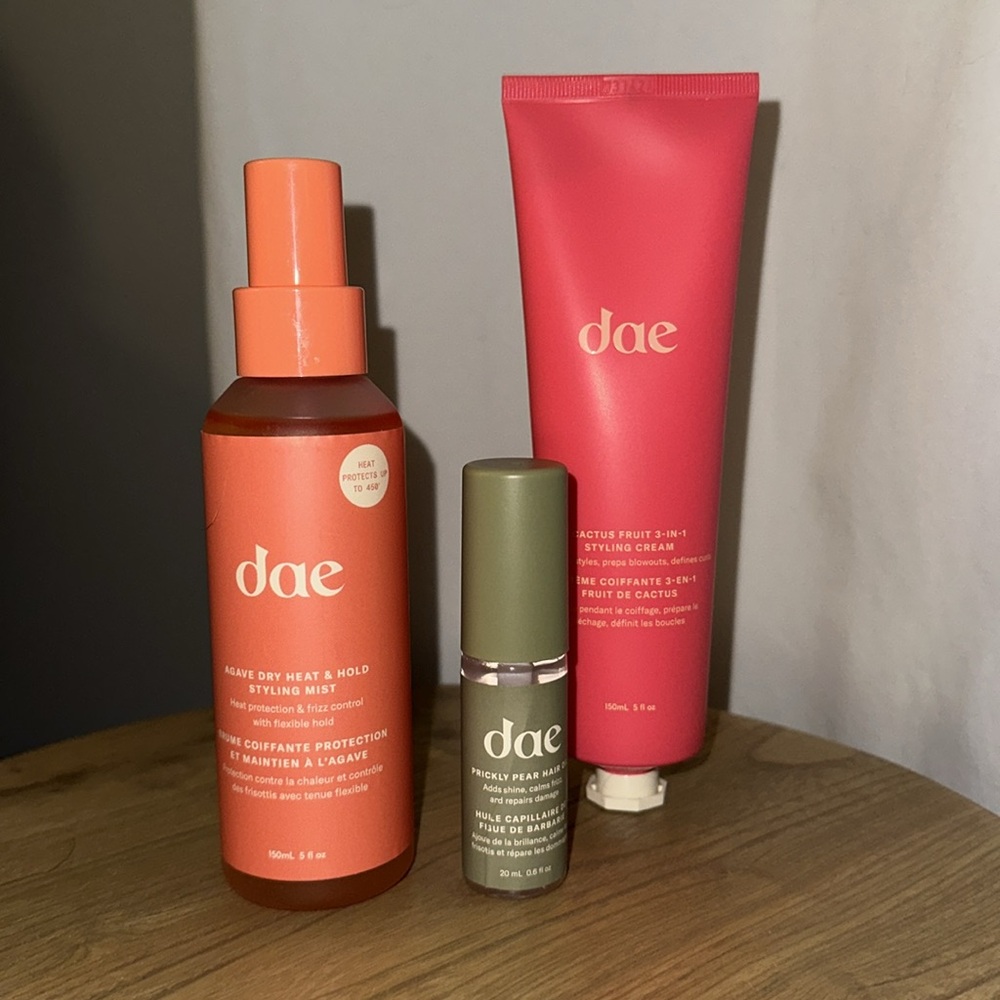 Dae Hair Styling Set - Pink, Orange, Green